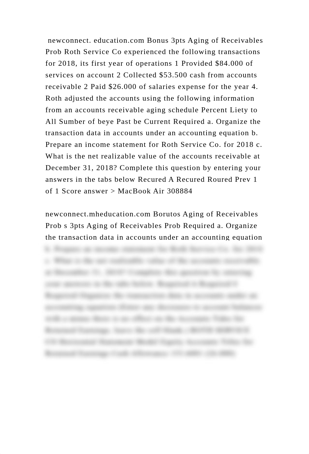 newconnect. education.com Bonus 3pts Aging of Receivables Prob Roth S.docx_d1qmzg29fi5_page2