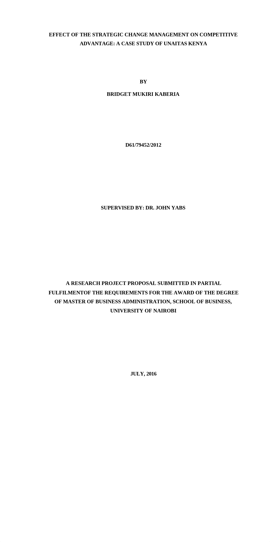 EFFECT OF THE STRATEGIC CHANGE MANAGEMENT ON COMPETITIVE ADVANTAGE_d1ra1tiy4s1_page1