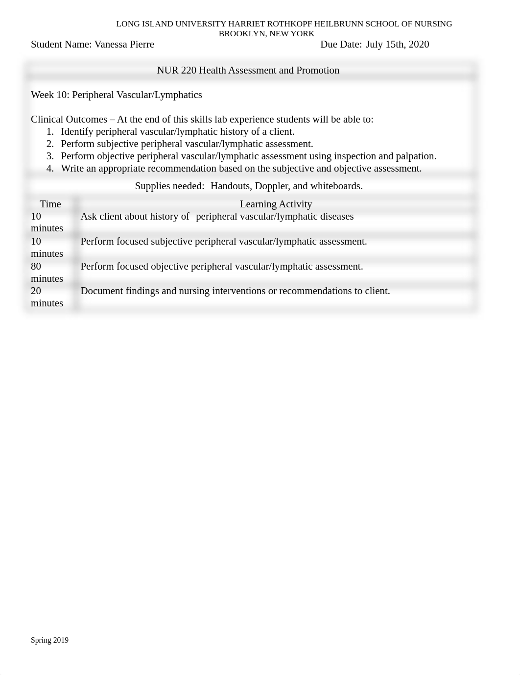 NUR 220L Peripheral Lymphatics pdf_d1rd4vwuklj_page1