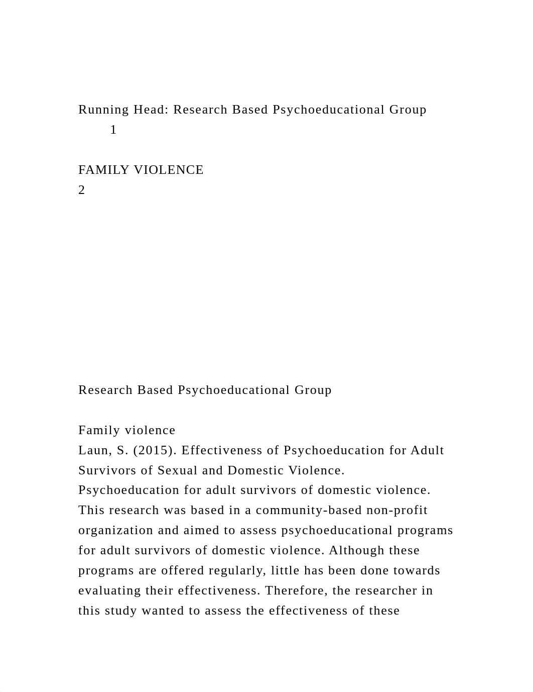 Running Head Research Based Psychoeducational Group 1FAMILY .docx_d1rg363oevn_page2