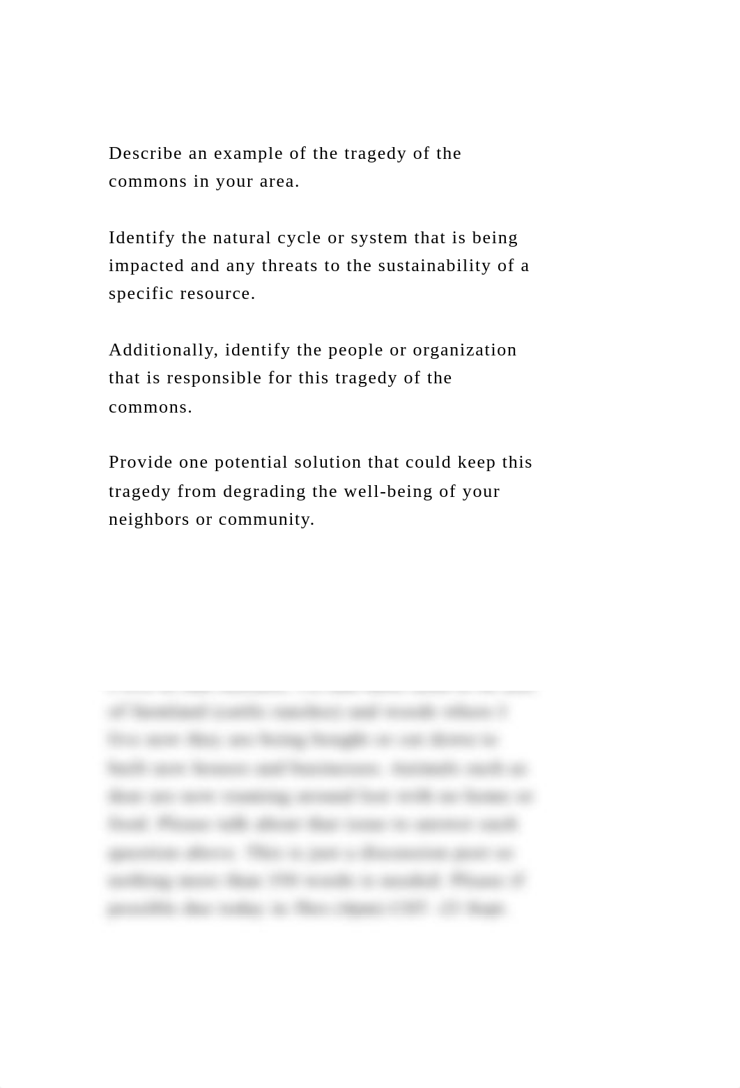 Describe an example of the tragedy of the commons in your area. .docx_d1rg5oc5n8f_page2