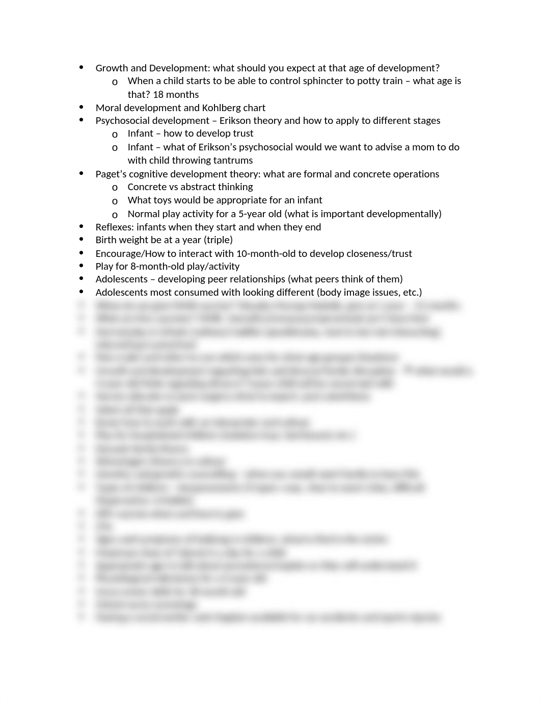 Pediatrics Exam 1 Review .docx_d1rgnolo1nv_page1