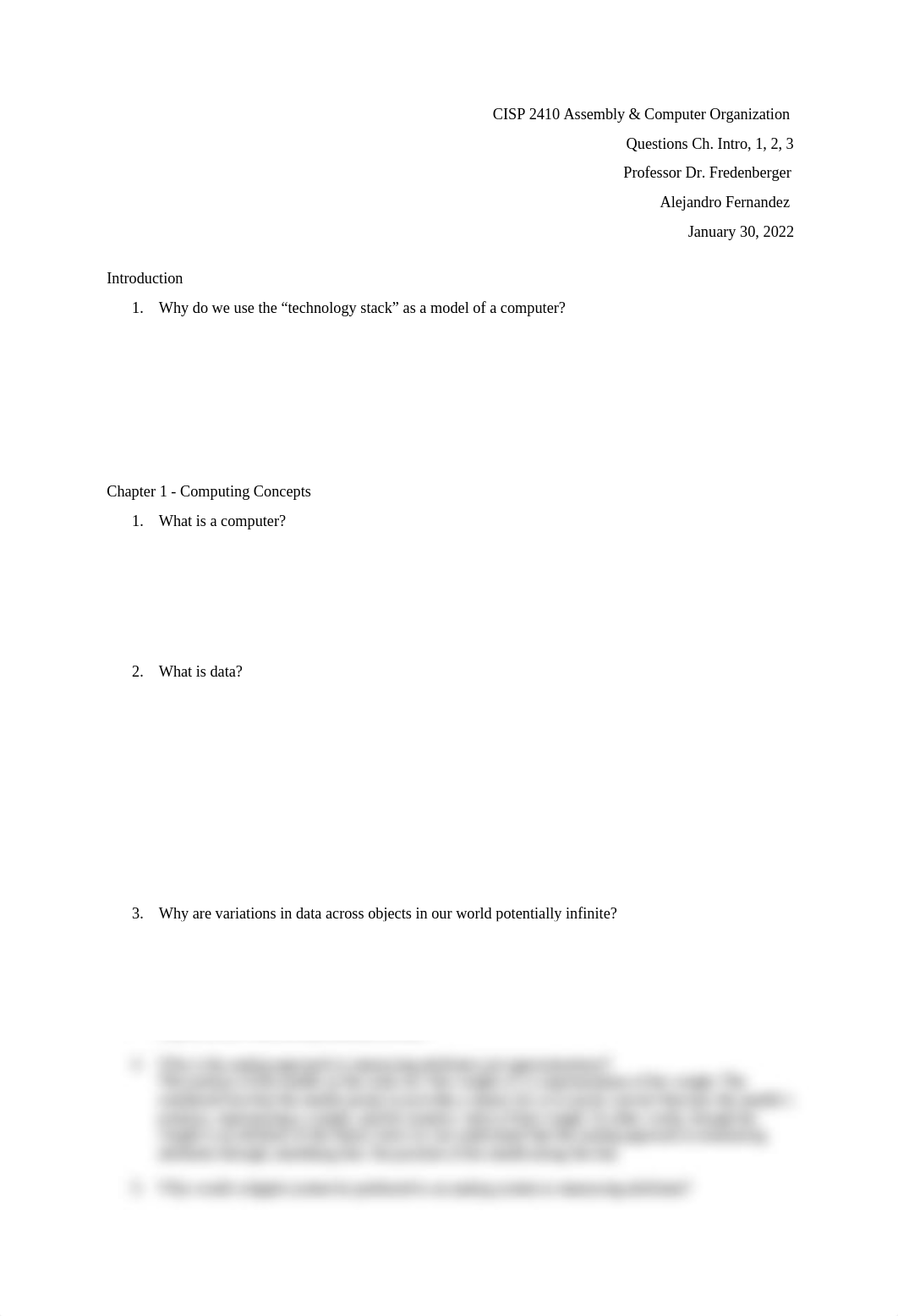 CISP 2410 - Questions Ch. 1, 2, 3..docx_d1ruugl82jk_page1