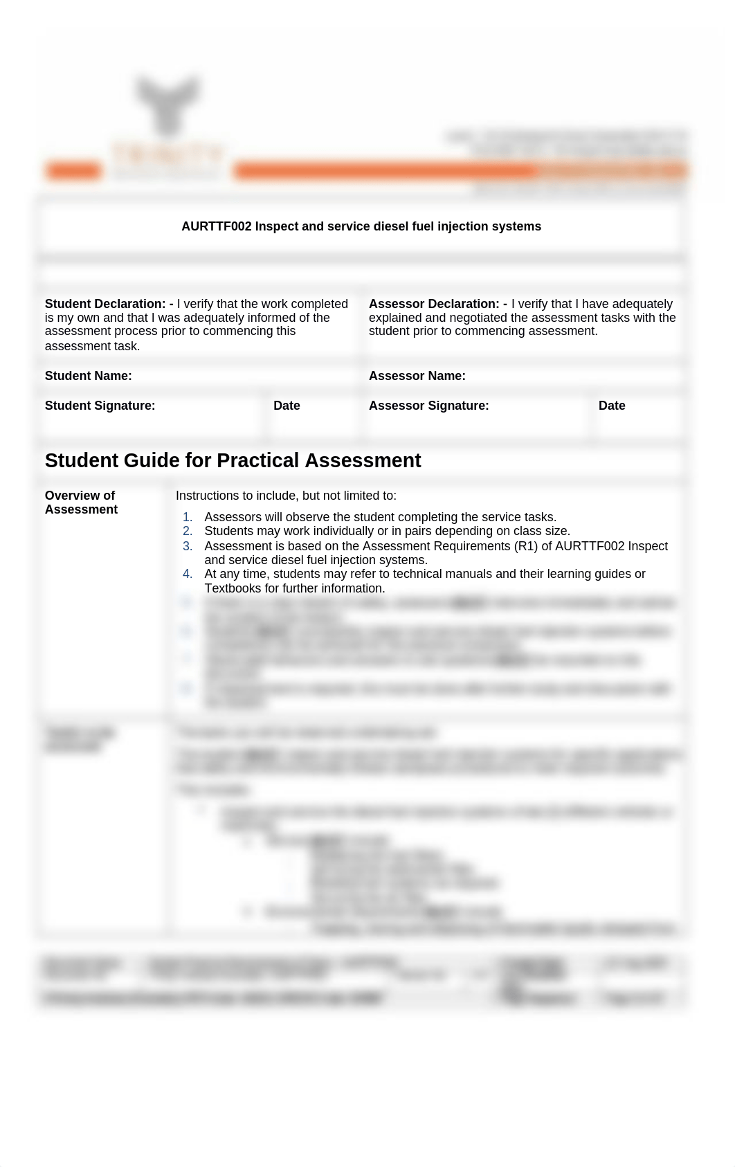 AURTTF002_Assessment 2_Practical Demonstration Tasks_V2.docx_d1rv4p05vff_page2