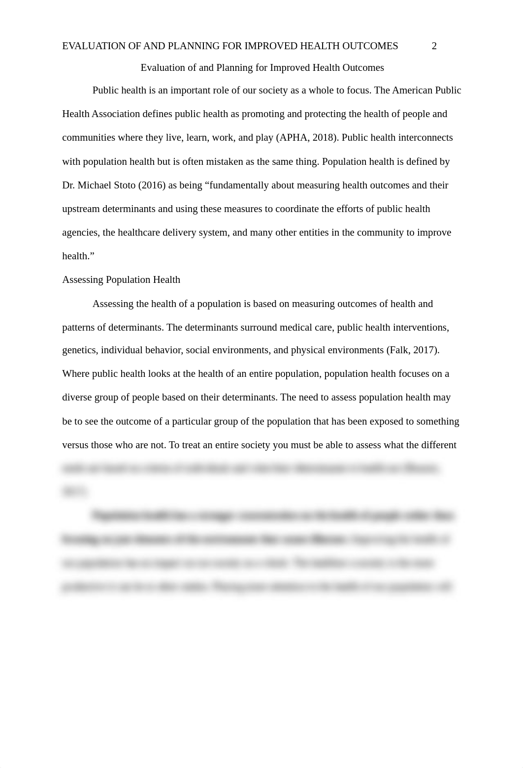 Evaluation of and Planning for Improved Health Outcomes - HCM 380_d1s1i1wzw7j_page2