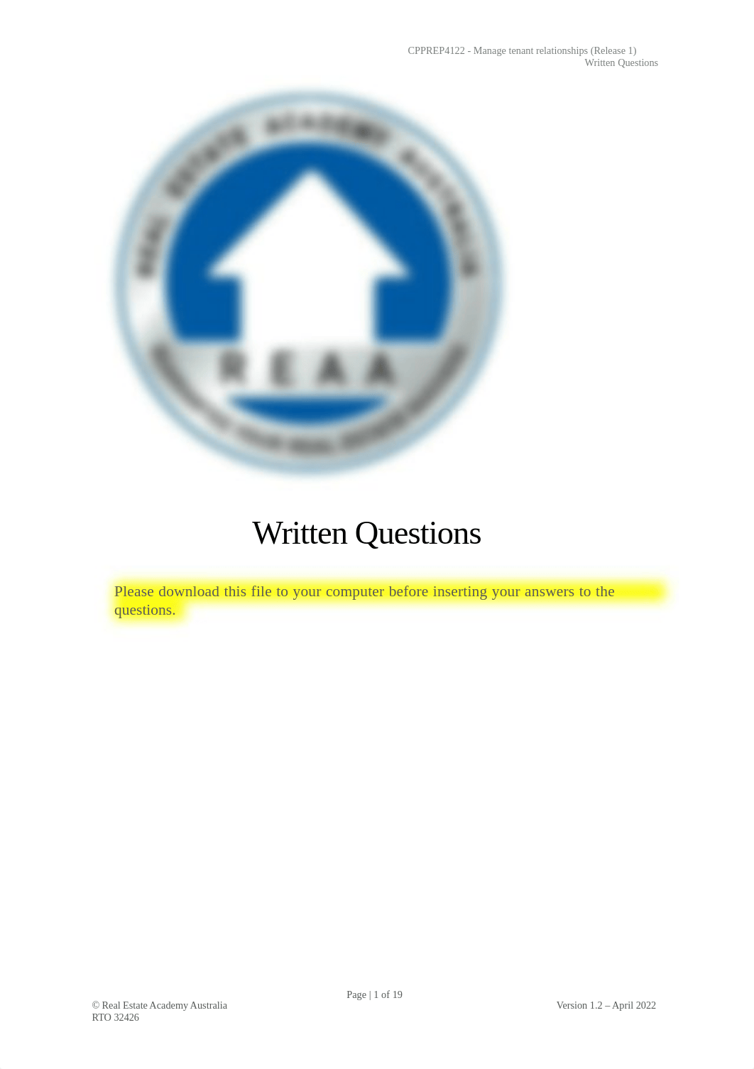 CPPREP4122 - Written Questions v1.2.docx_d1scj62gjak_page1