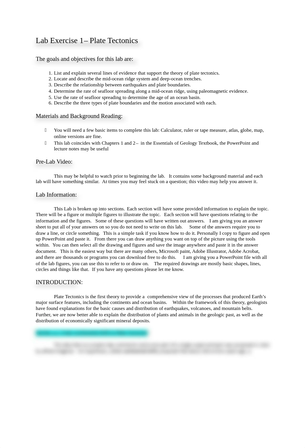 LAB EXERCISE 1 - PLATE TECTONICS - INFORMATION AND QUESTIONS.pdf_d1sdtkxhhhz_page1