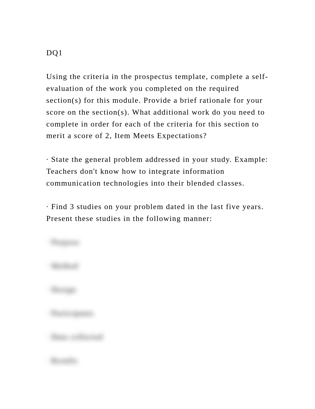 DQ1Using the criteria in the prospectus template, complete a sel.docx_d1sh6pi1oqs_page1