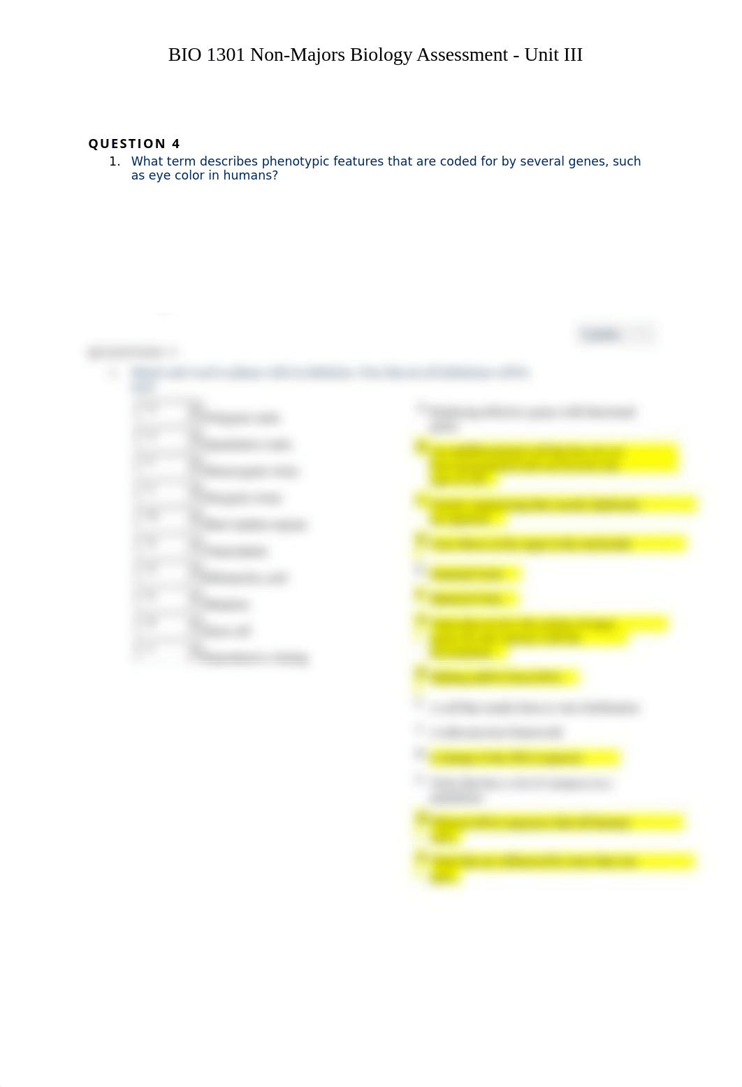 BIO 1301 Non-Majors Biology - Unit III Assessment.docx_d1snxmhvxyh_page2