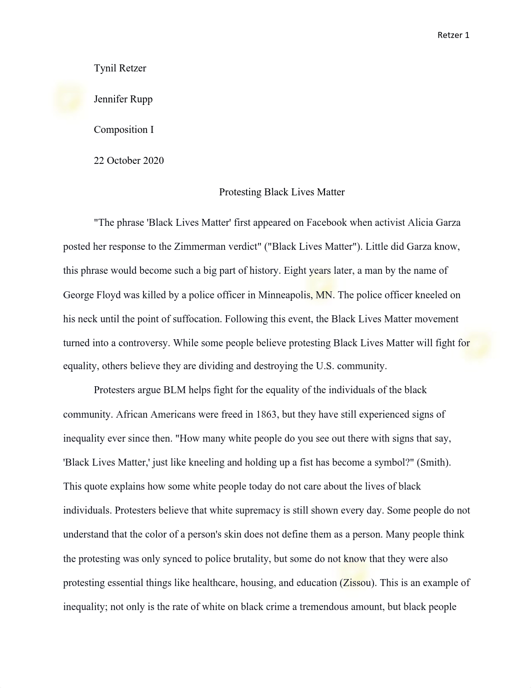 Protesting BLM- Essay.pdf_d1stmam8cj1_page1