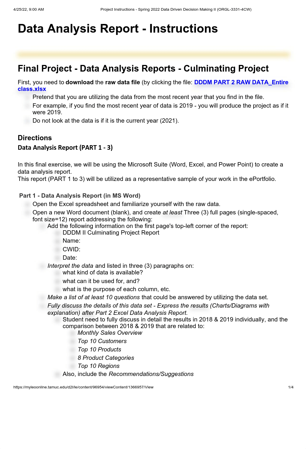 Project Instructions - Spring 2022 Data Driven Decision Making II (ORGL-3331-4CW).pdf_d1stuy0uz8x_page1