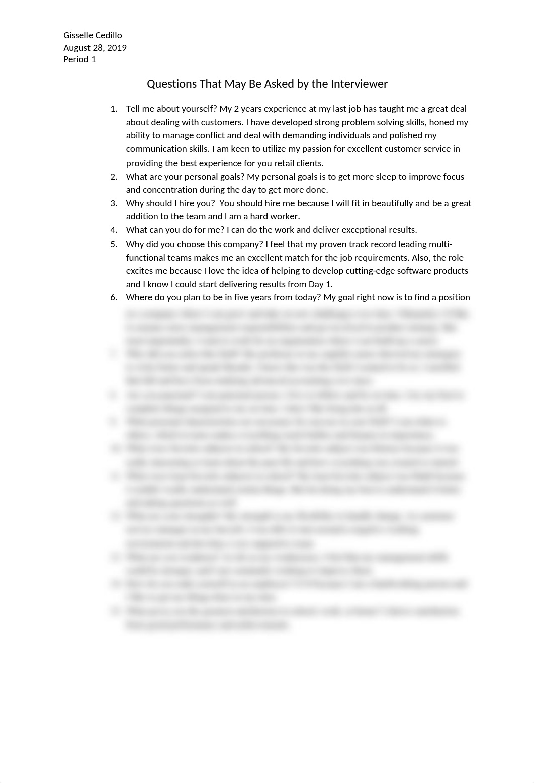 Questions That May Be Asked by the Interviewer ( Gisselle).docx_d1t5liswux4_page1