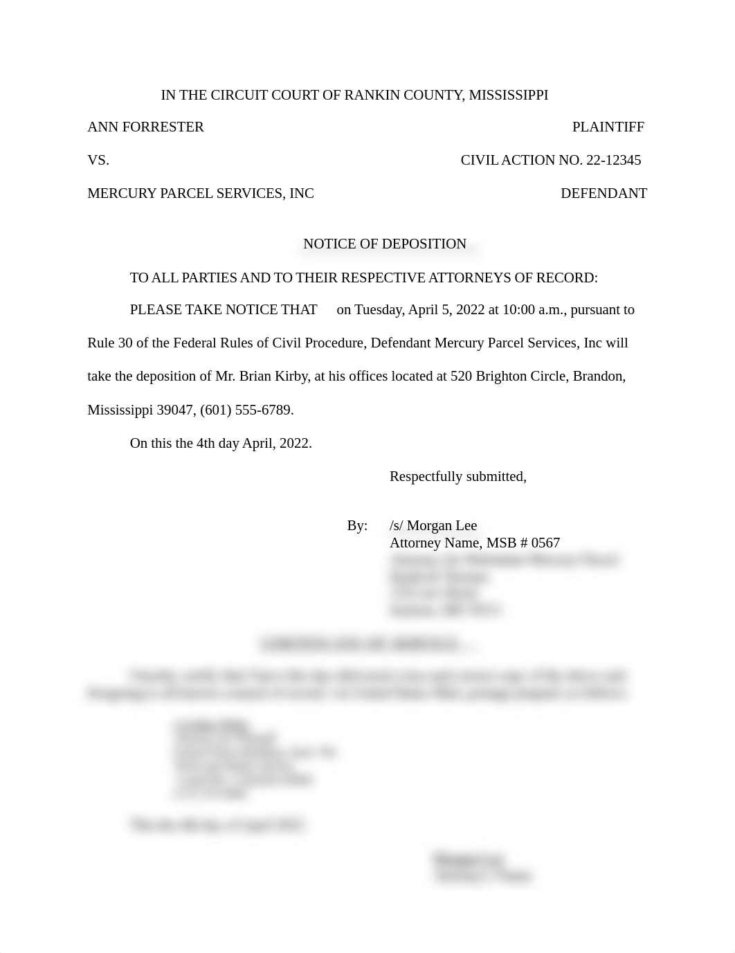 Notice of Deposition - USE THIS ONE.doc_d1t5n3t9ldp_page1