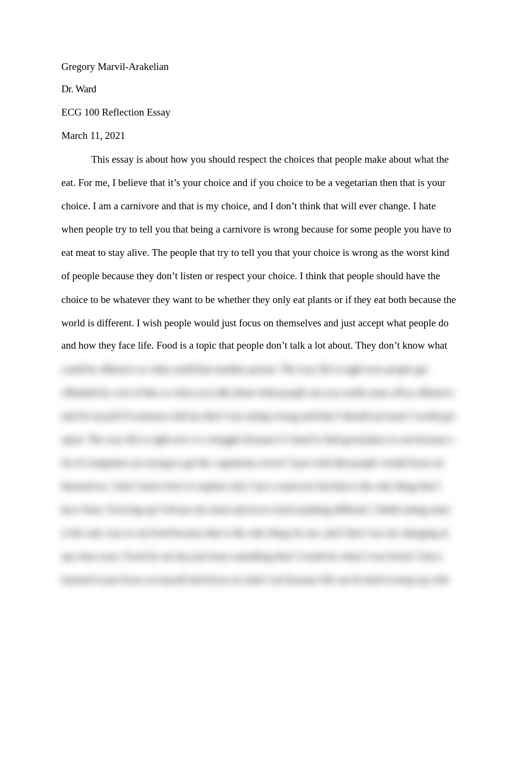 Reflection essay 2 Ethics and Others.docx_d1t814vnec0_page1