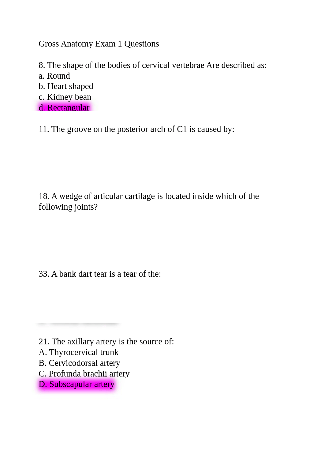 Gross Anatomy Final Exam Questions.docx_d1tbkq4odz4_page1