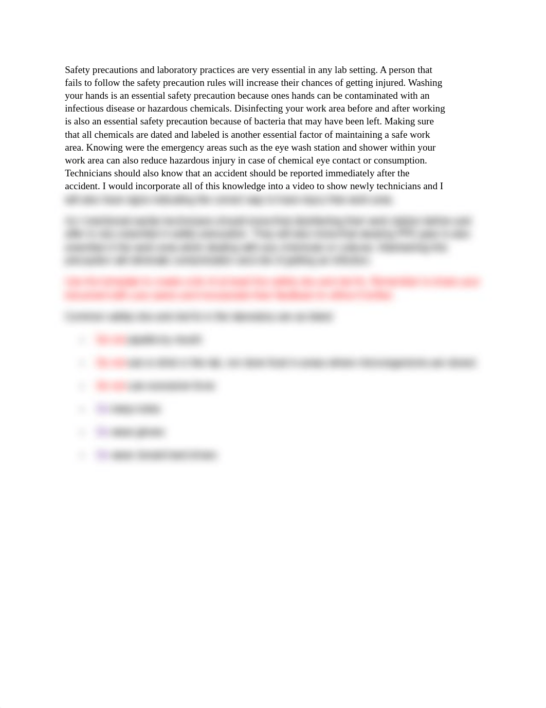 Safety precautions and laboratory practices are very essential in any lab setting_d1td7owpih4_page1