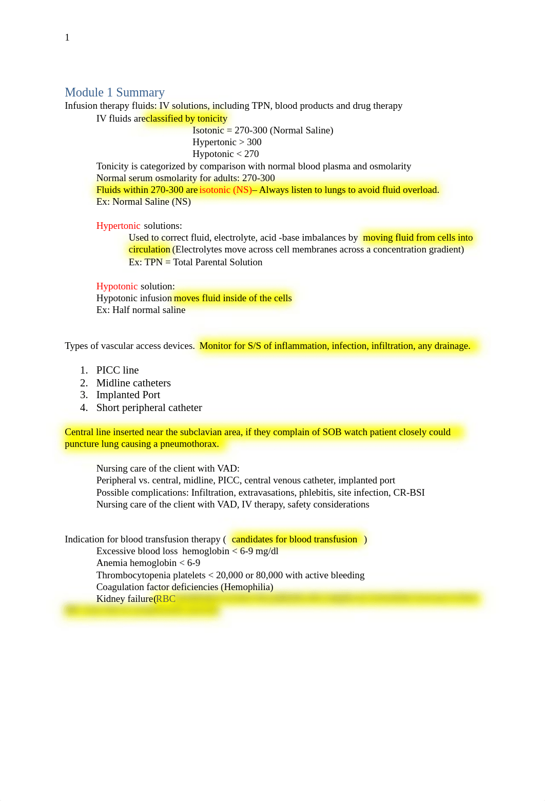 AH2 BLOOD Transfusion_TPN IV Fluids Webinar Summary .docx_d1tg61kkwio_page1