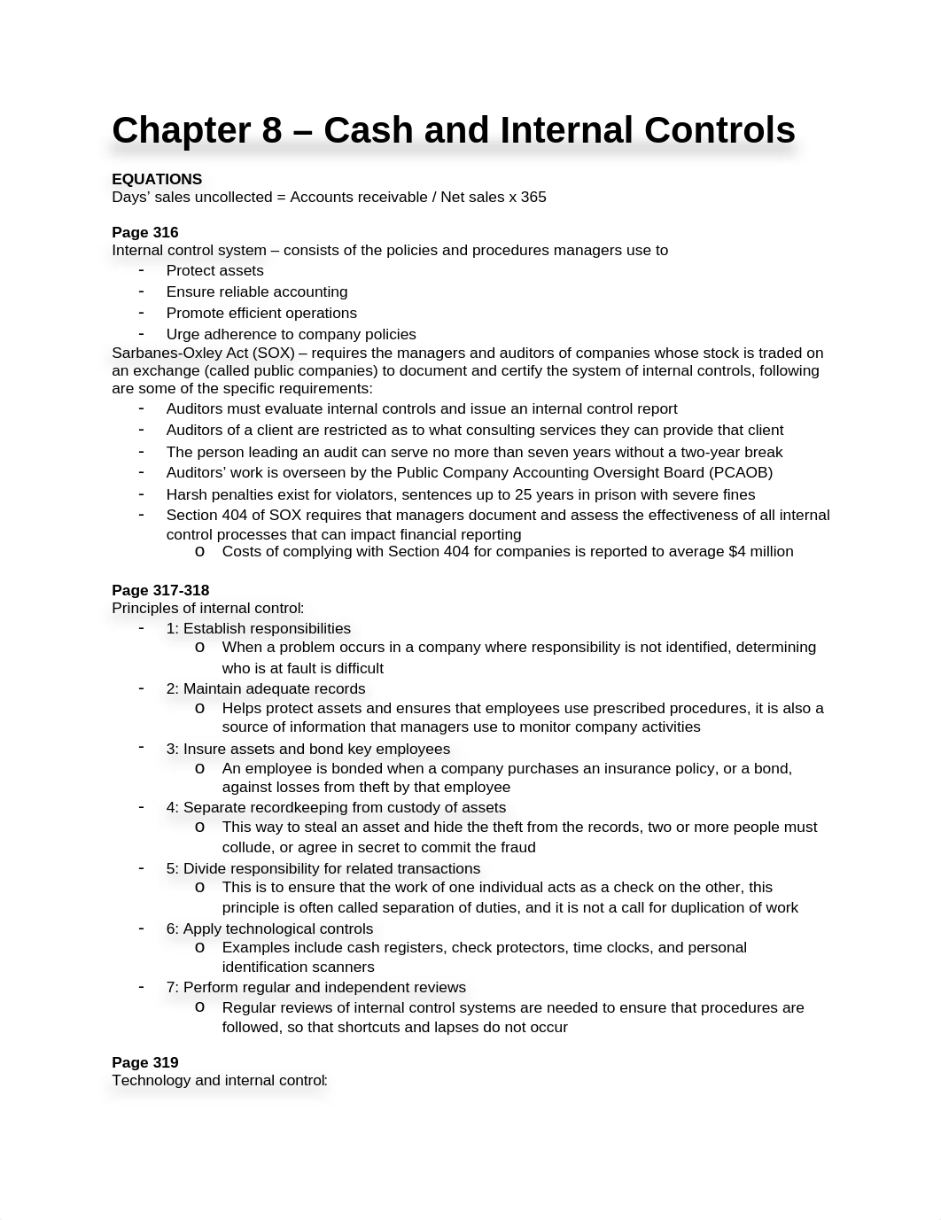 Study Guide - Chapter 8 - Cash and Internal Controls_d1tr6u2ycpc_page1