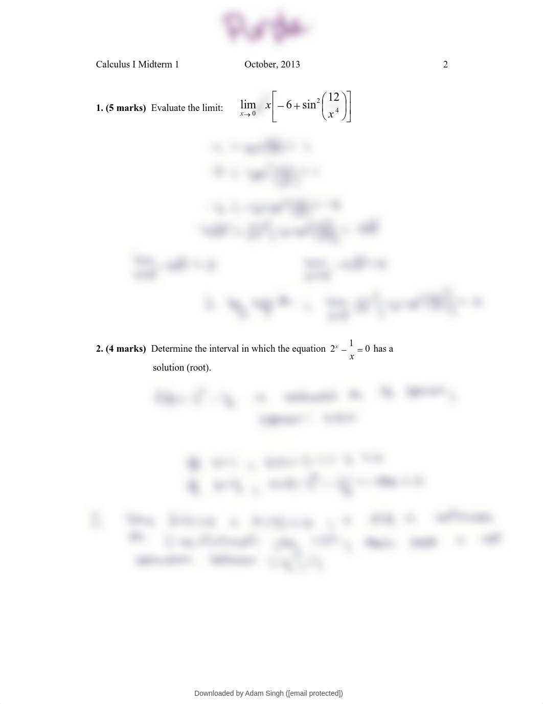 MATH 1010U__Calculus I__Exam 2013, Questions And Answers - Midterm 1.pdf_d1tugjeguki_page1