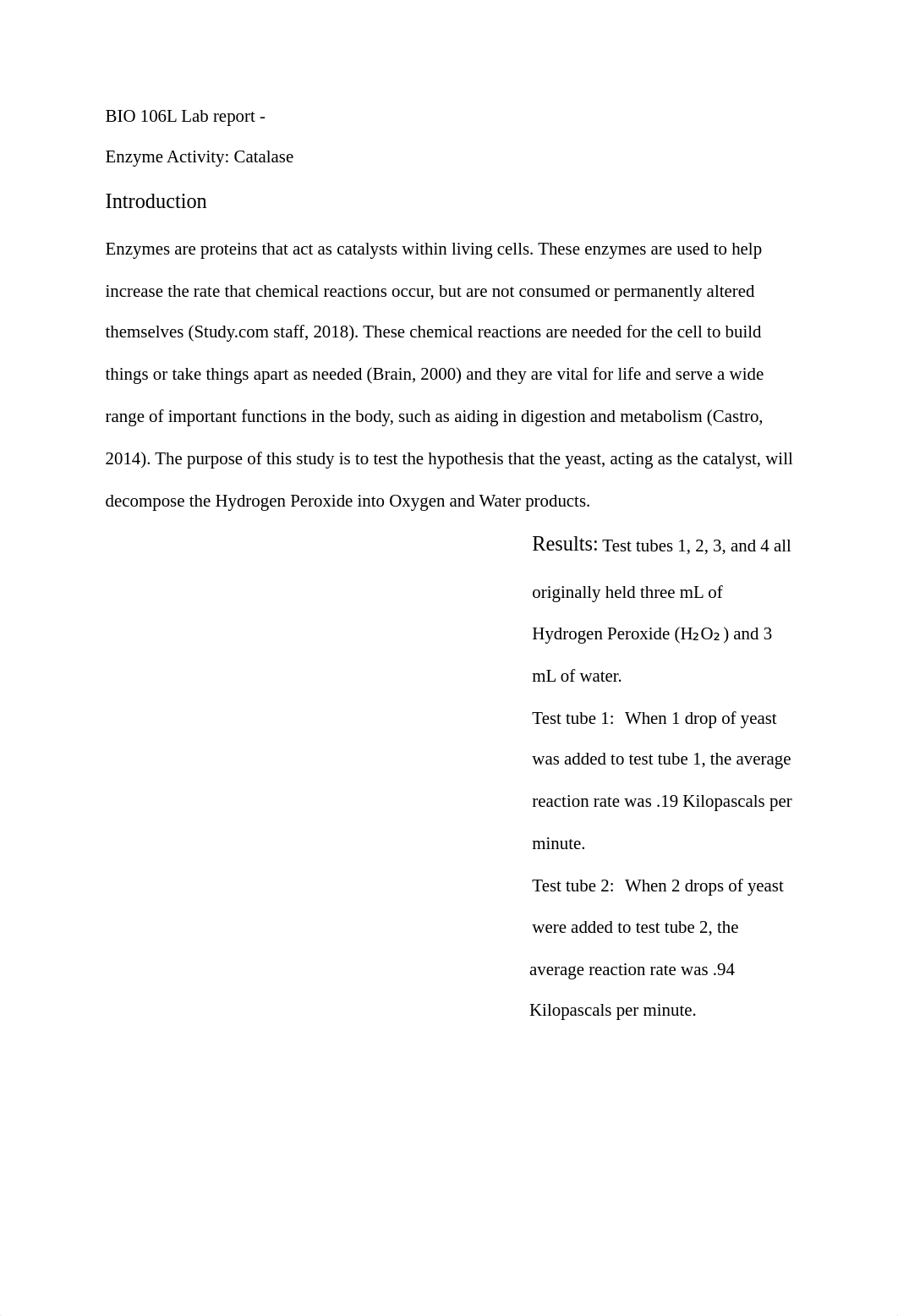 BIO 115L Lab report Enzyme Activity_ Catalase.pdf_d1tv8kju8o3_page1