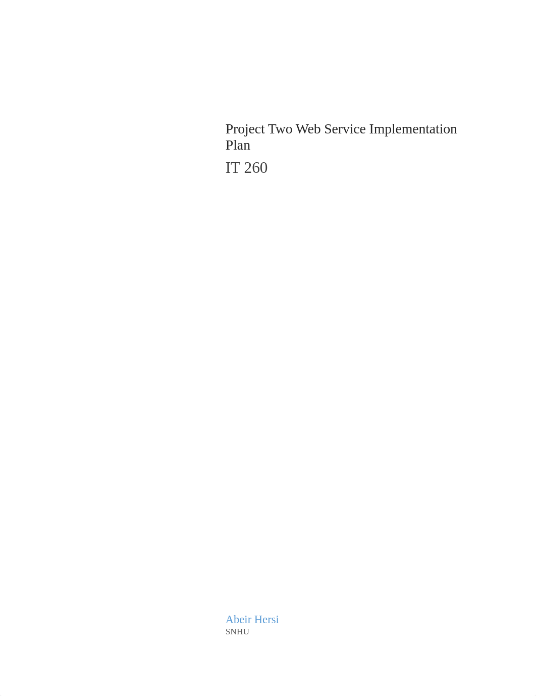 IT 260 Project Two Web Service Implementation Plan1.docx_d1u57zpyn9a_page1