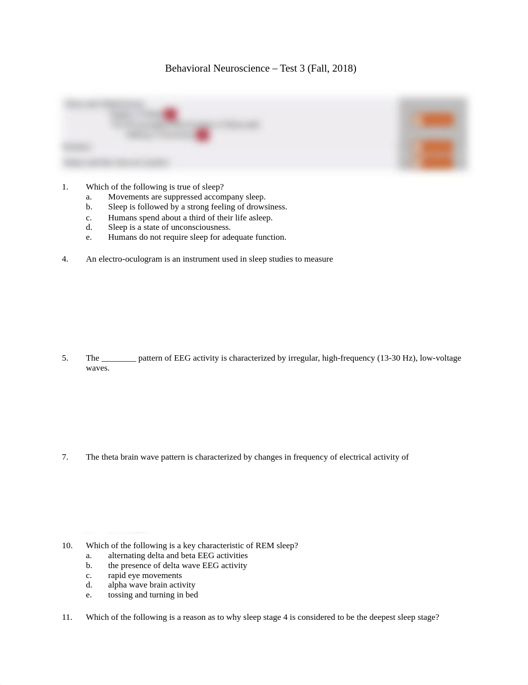 Behavioral Neuroscience - Sample Test 3 (Fall, 2018) 2019-06-21 04_11_04.pdf_d1uhnxzgh4f_page1