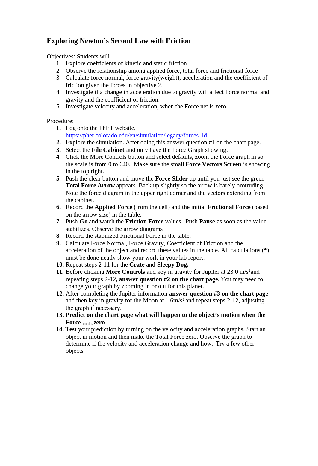 Exploring Newton's Second Law with Friction.doc_d1v3mpjnu37_page1