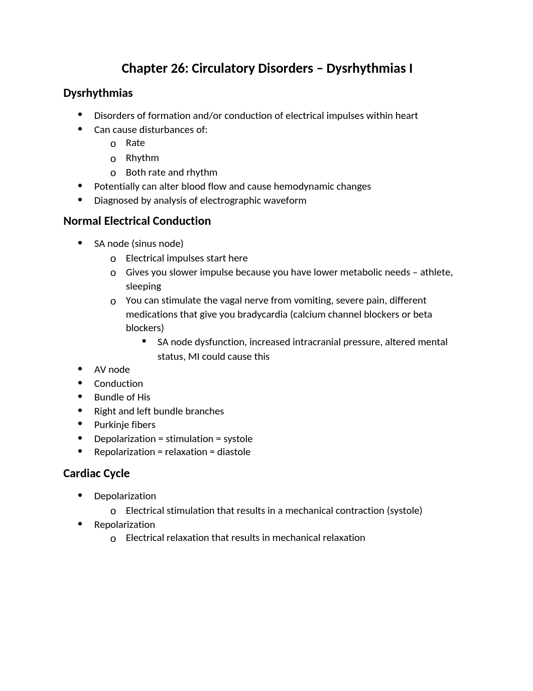 Med Surg 3 Chapter 26 Circulatory Disorders Dysrhythmias I.docx_d1va03d6eek_page1