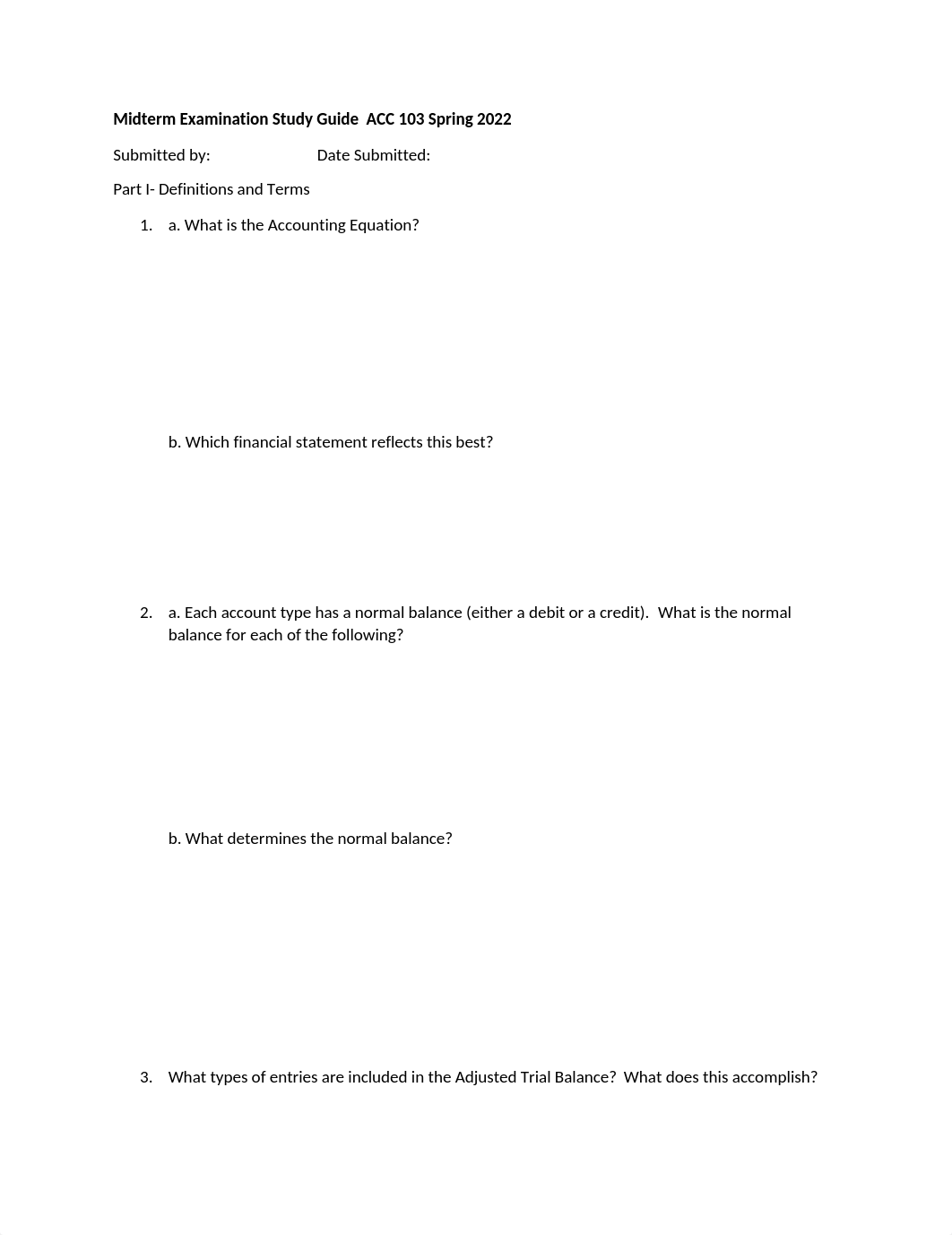 Study Guide for Midterm ACC 103 Spring 2022 with Solutions.docx_d1vefqw0tb4_page1