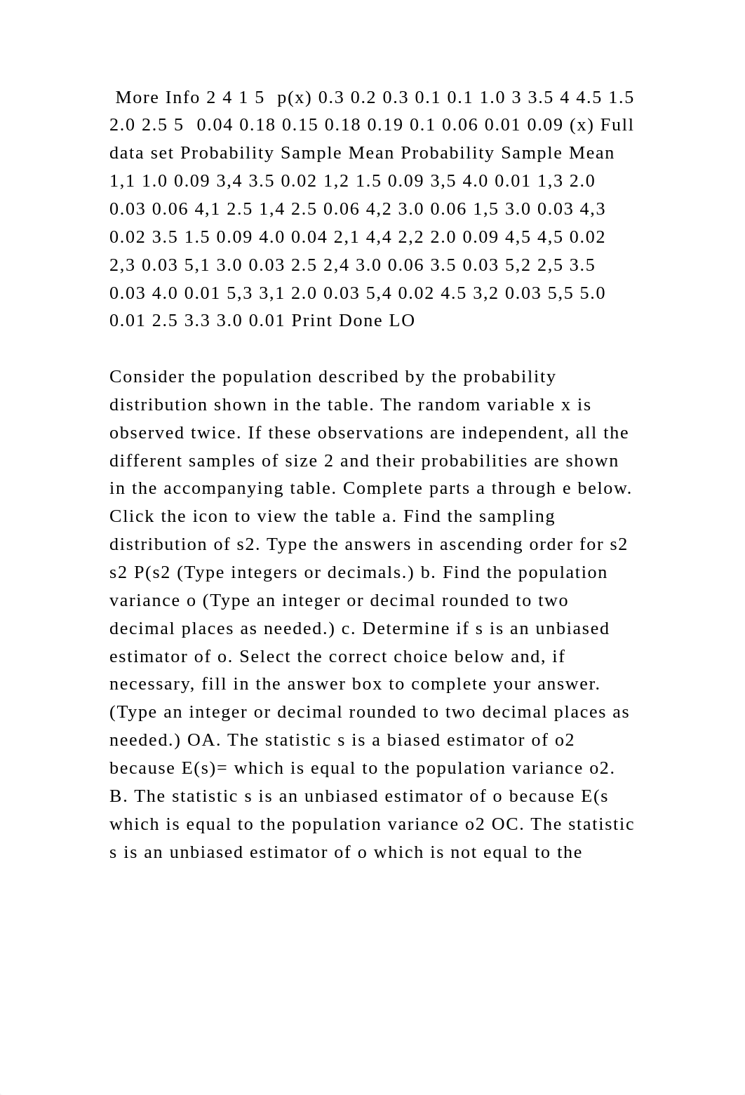 More Info 2 4 1 5  p(x) 0.3 0.2 0.3 0.1 0.1 1.0 3 3.5 4 4.5 1.5 2.0 2.docx_d1voped18yv_page2