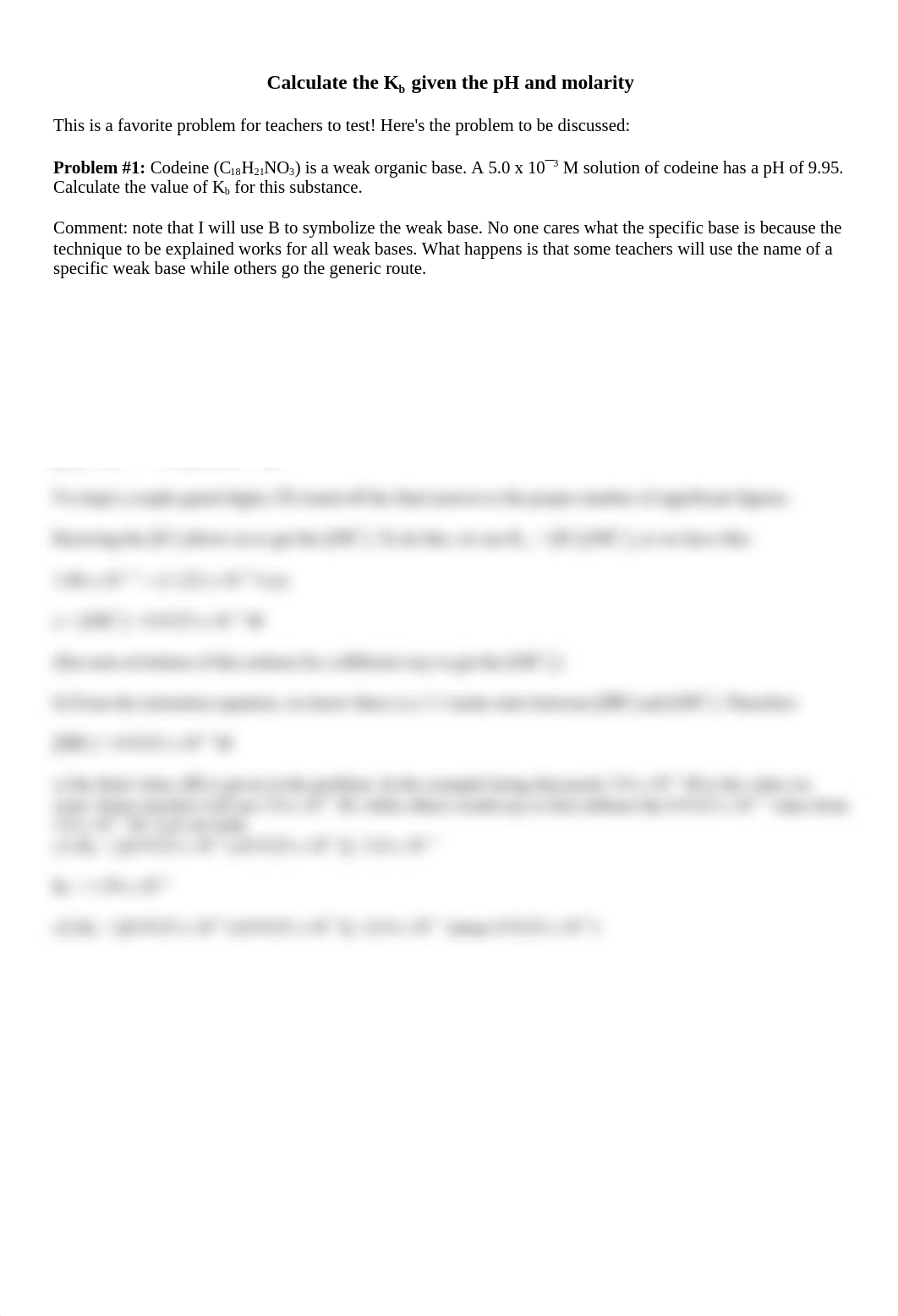 Calculating Kb with pH and Molarity with Answers.docx_d1w9hasncmv_page1