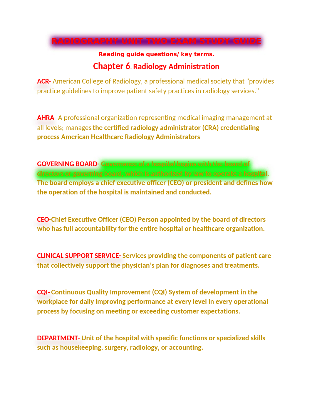 RADIOGRAPHY UNIT TWO EXAM STUDY GUIDE.docx_d1wgbwj7vsf_page1