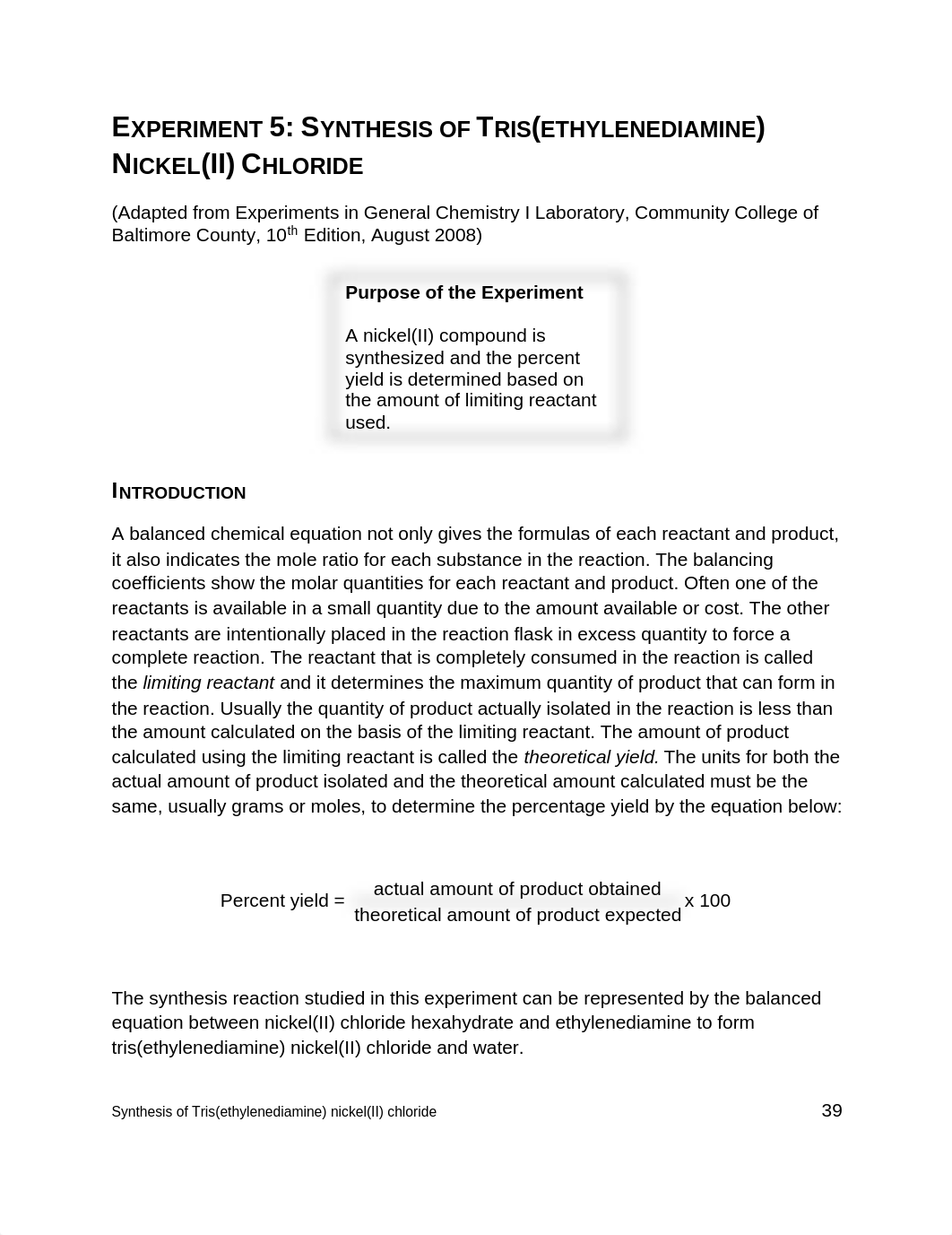 Experiment 5. Synthesis of Tris(Ethylenediamine) Nickel(II) chloride.pdf_d1wgpctvdte_page1