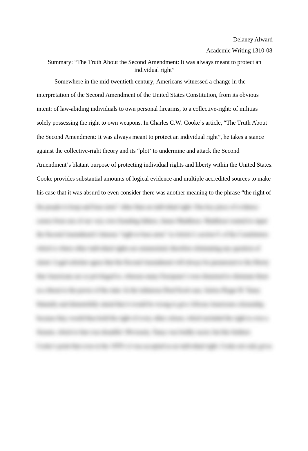 Summary The Truth About the Second Amendment.docx_d1whmbjvpfl_page1