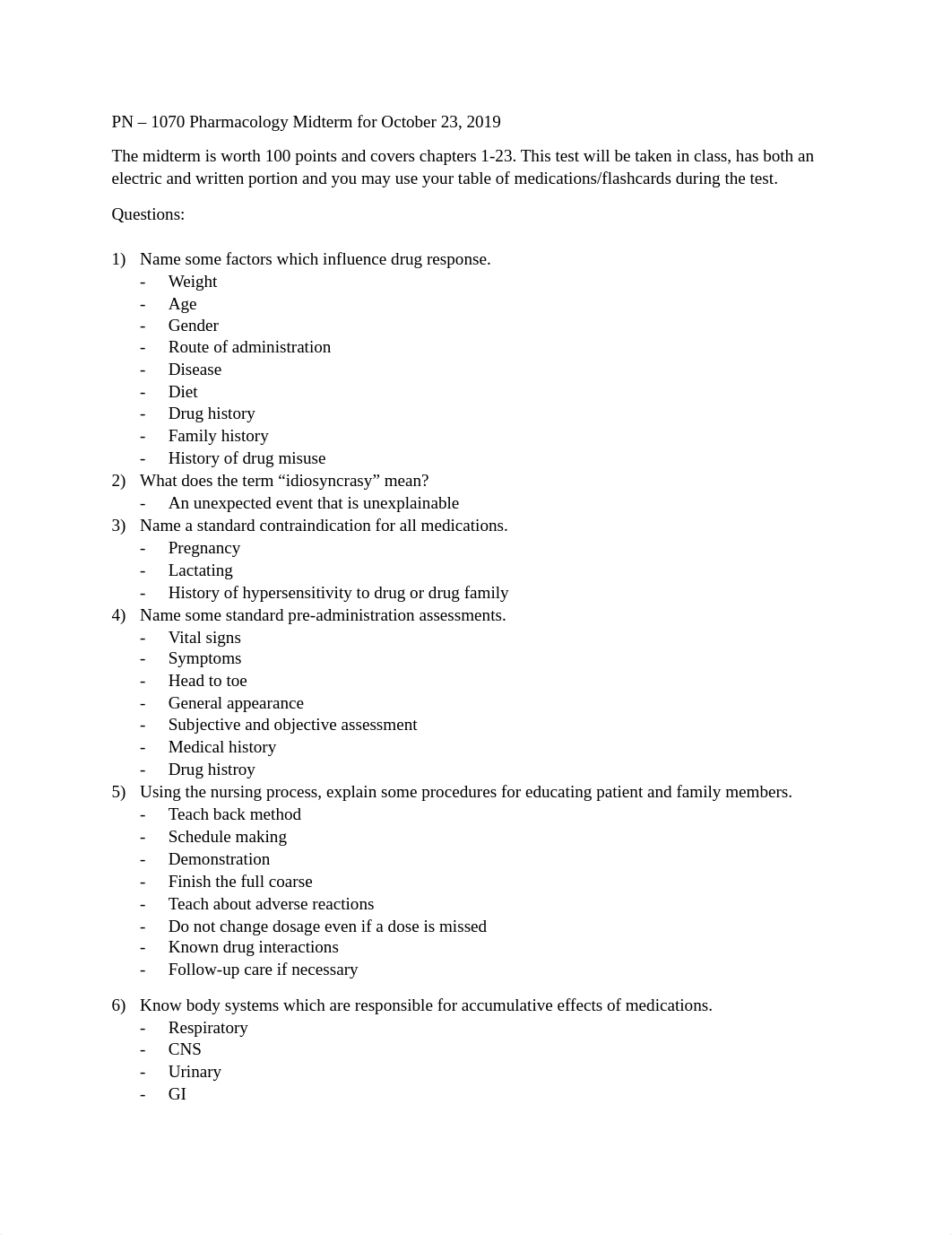 Pharmacology Midterm .pdf_d1wjlht7oug_page1