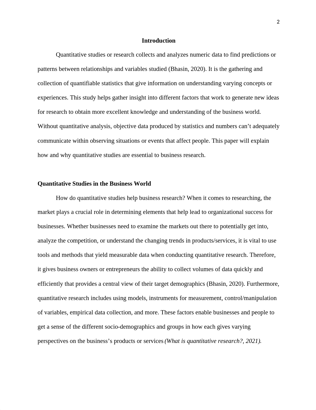 MGMT696_Severance-wk03 Artifact Quantitative-Analytical-Objective Paper.docx_d1wn0gqsgjf_page2