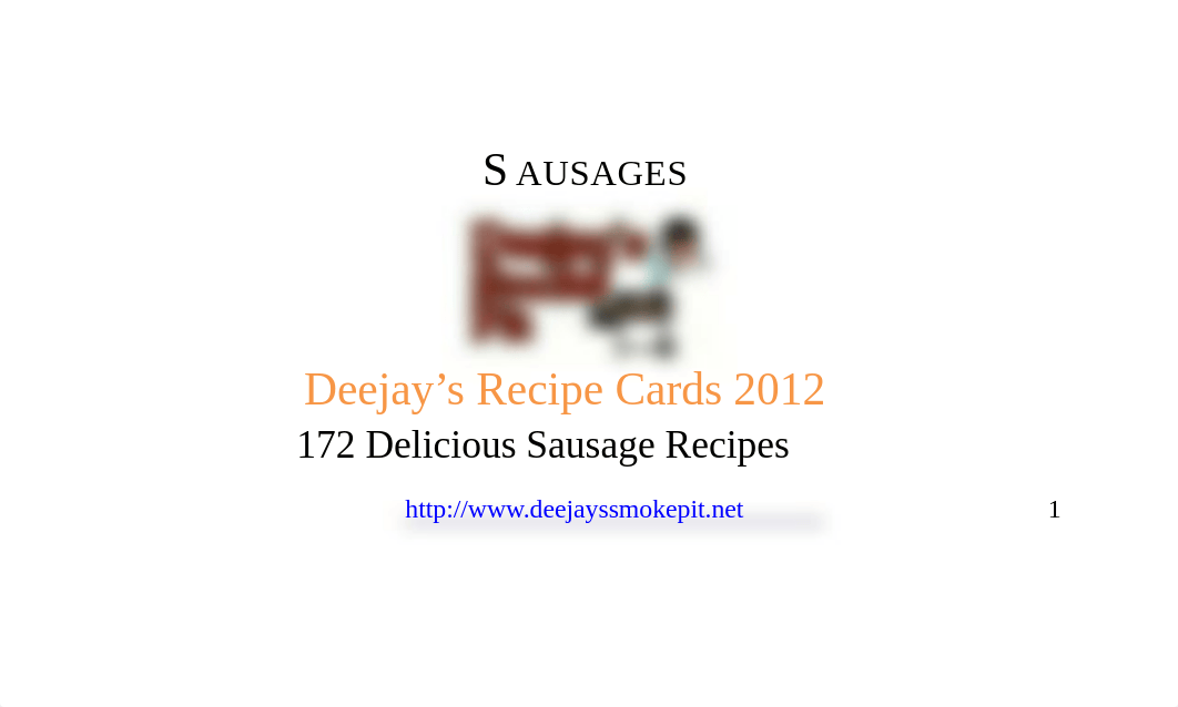 172 Delicious Sausage Recipes - Deejay's Smoke Pit ( PDFDrive.com ).pdf_d1wnrwg6k0z_page1