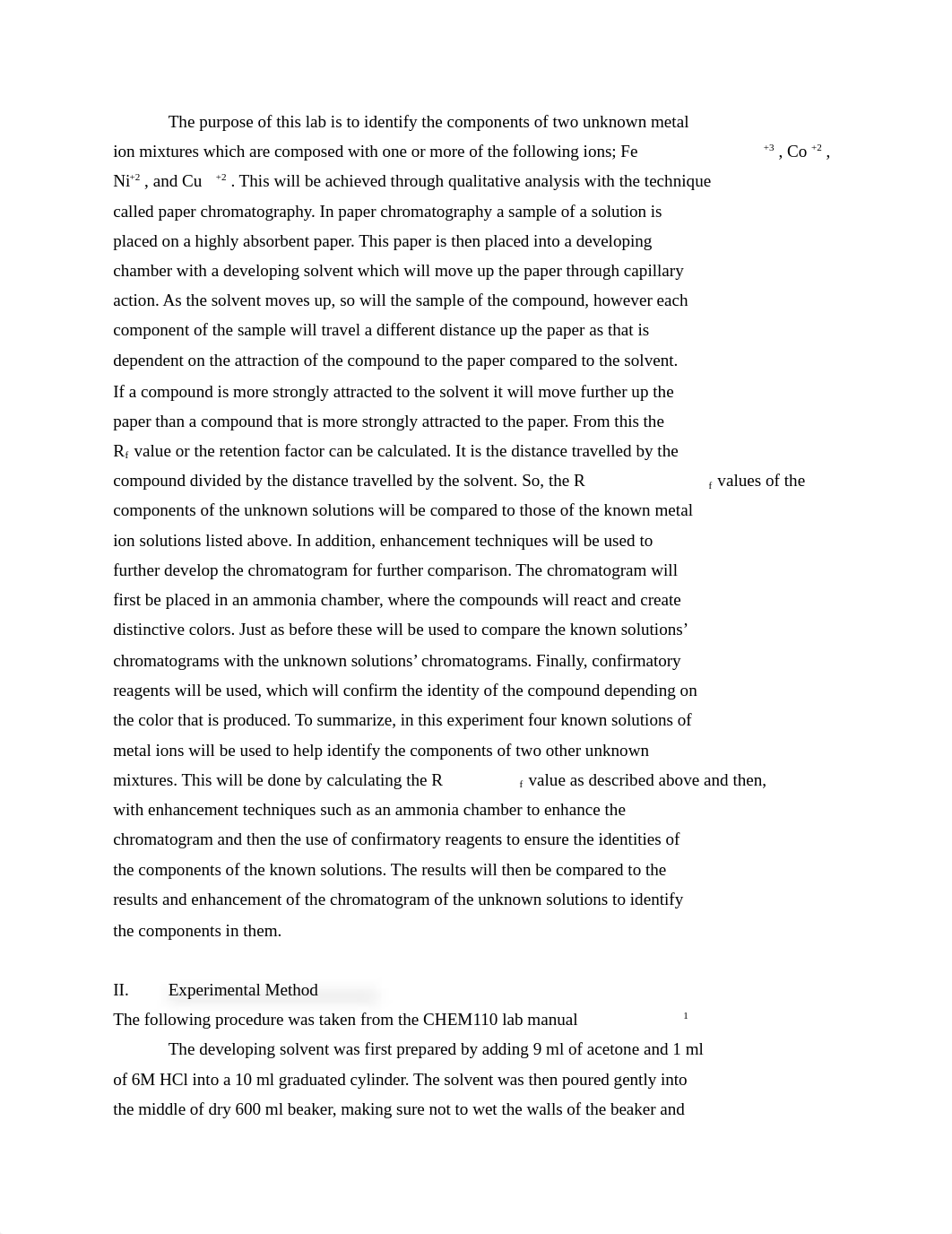 Qualitative Analysis of Metal Ions through Separation by Chromatography Paper.docx_d1wr0xag4ua_page2