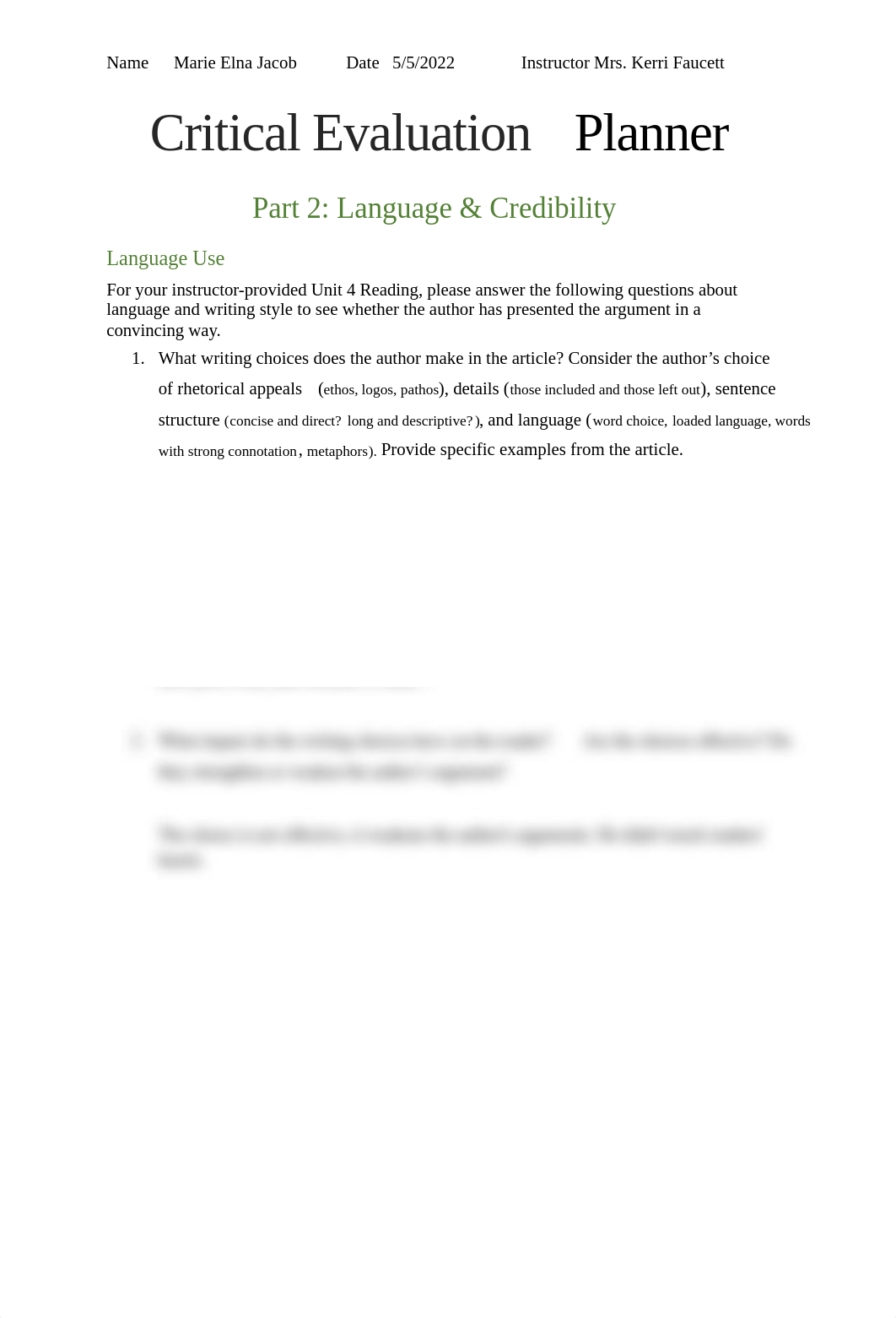 Critical Evaluation Planner Part 2 Language & Credibility.docx_d1ws4xbil8k_page1