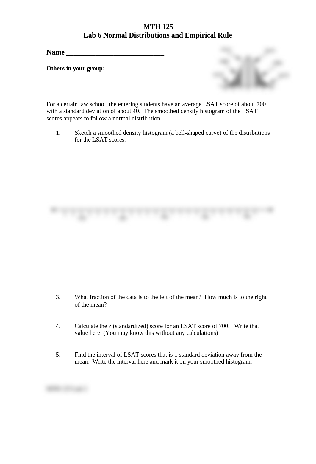 Lab 6 Normal Distribution and Empirical Rule_d1x8iobz93v_page1