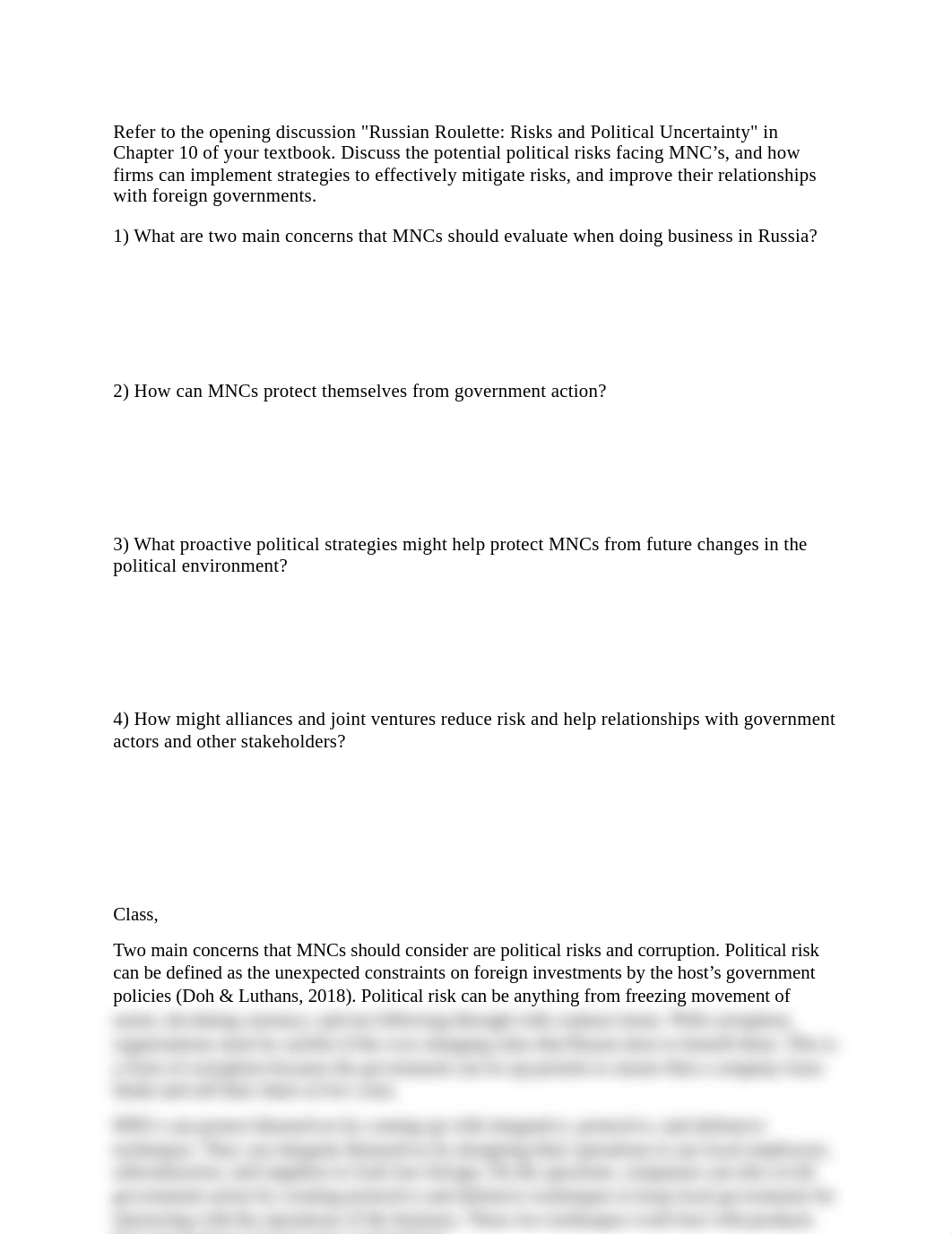 Discussion 05 Russian Roulette- Risks and Political Uncertainty.docx_d1xf3iwxybi_page1