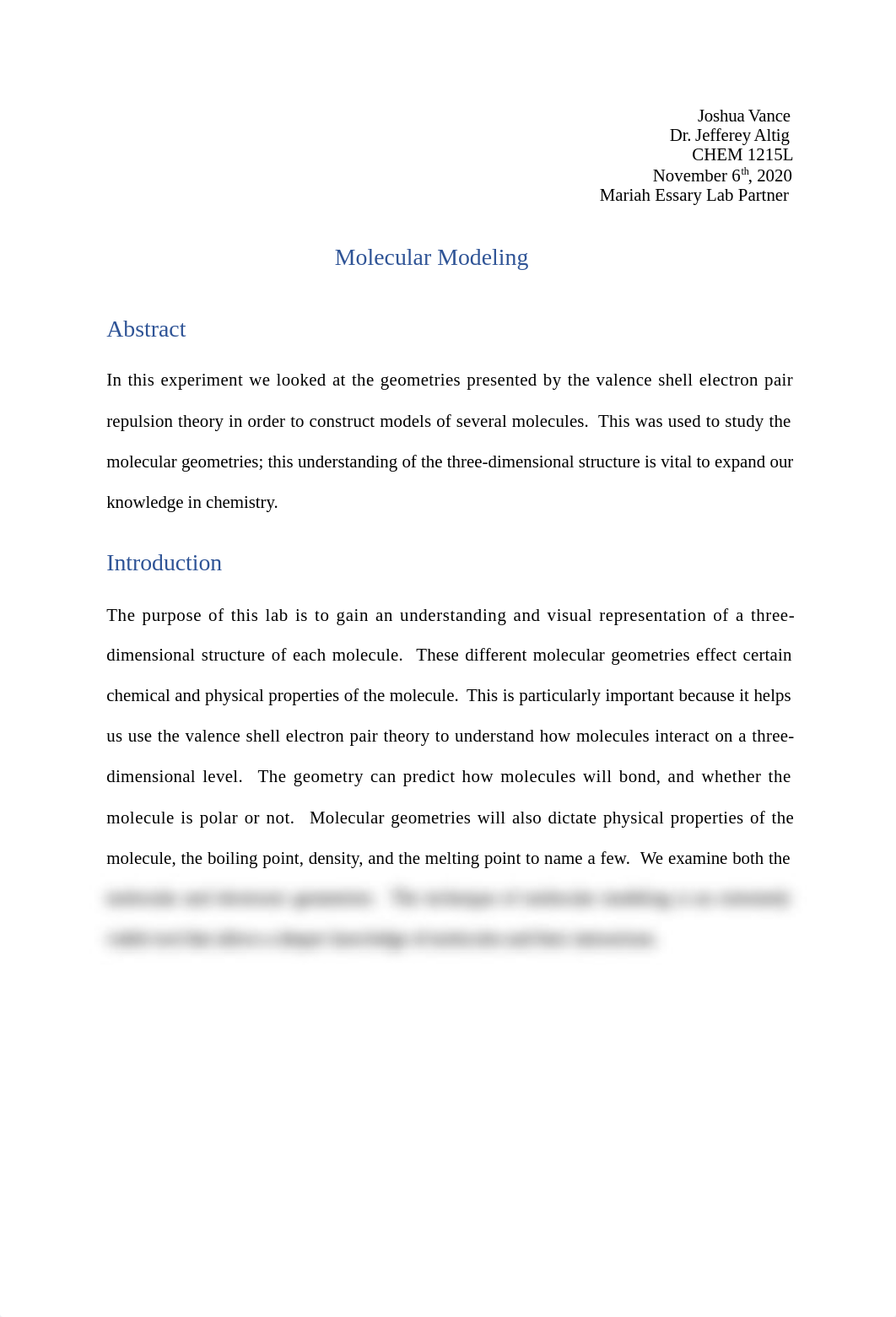 Molecular Modeling - Lab Report.docx_d1xg3lawwks_page1