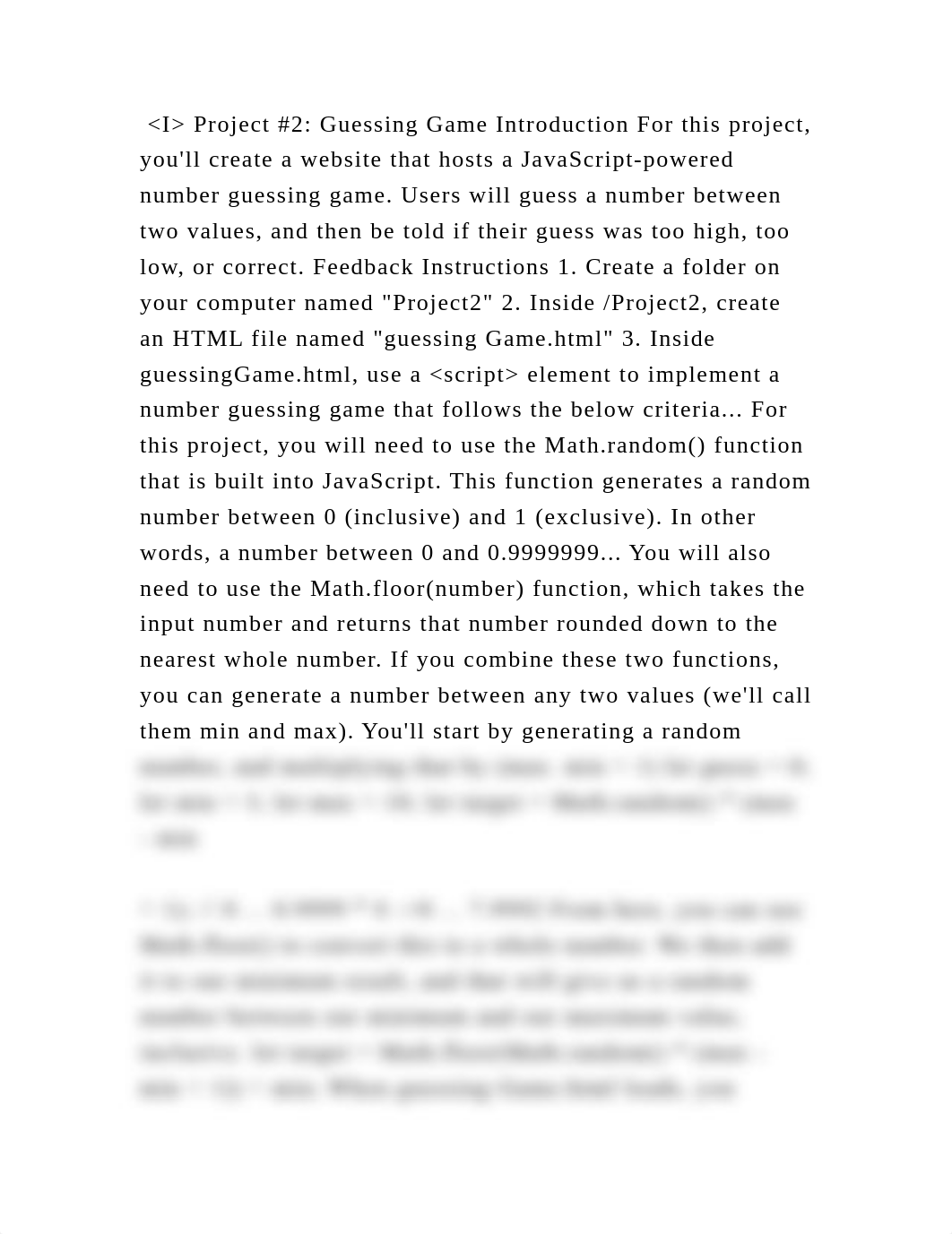 I Project #2 Guessing Game Introduction For this project, youll c.docx_d1xi8e7y9qw_page2