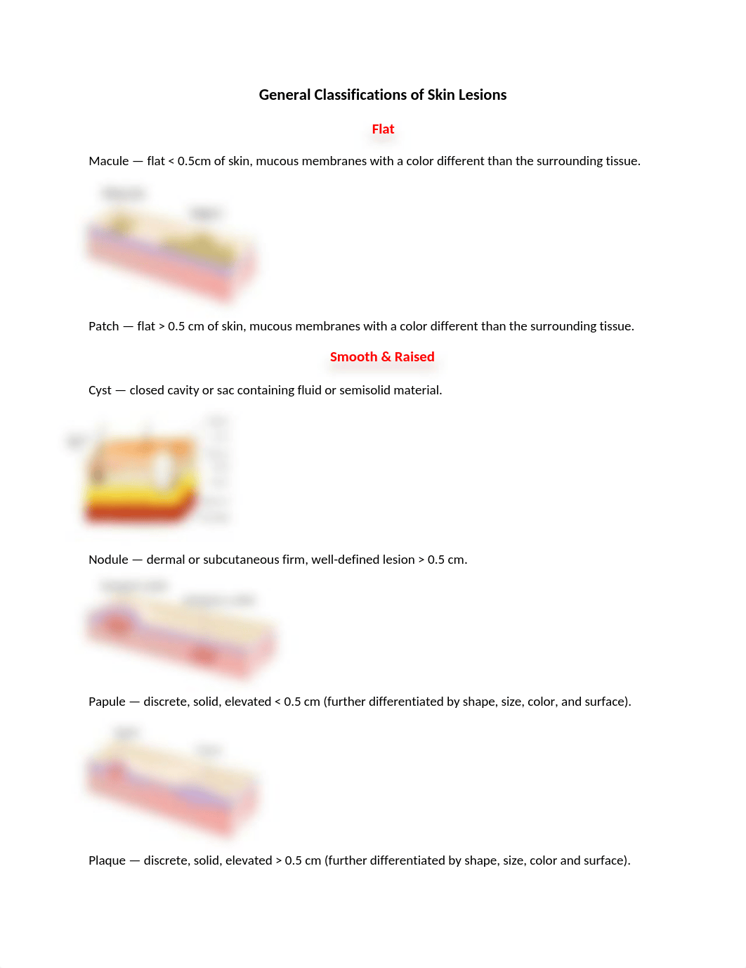 General Classifications of Skin Lesions.docx_d1xm6m2x16q_page1