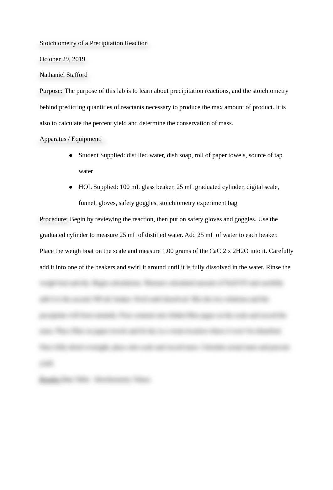 Lab 7 - Stoichiometry of a Precipitation Reaction_d1xmx8n83o4_page1