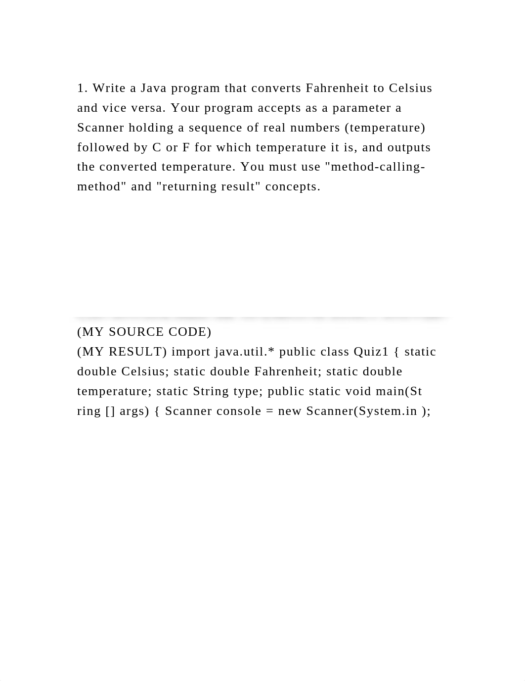 1. Write a Java program that converts Fahrenheit to Celsius and vice.docx_d1xthmp3olh_page2