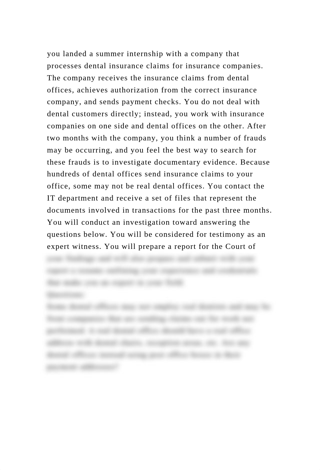 you landed a summer internship with a company that processes dental .docx_d1xxpomd8r3_page2