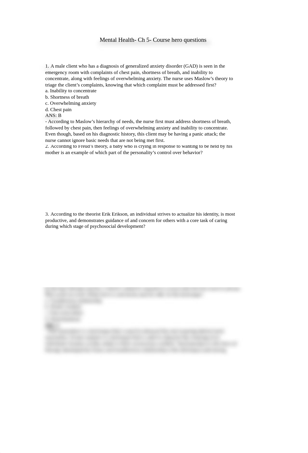 Mental Health- Ch 5- course hero questions.rtf_d1xylyo89gd_page1