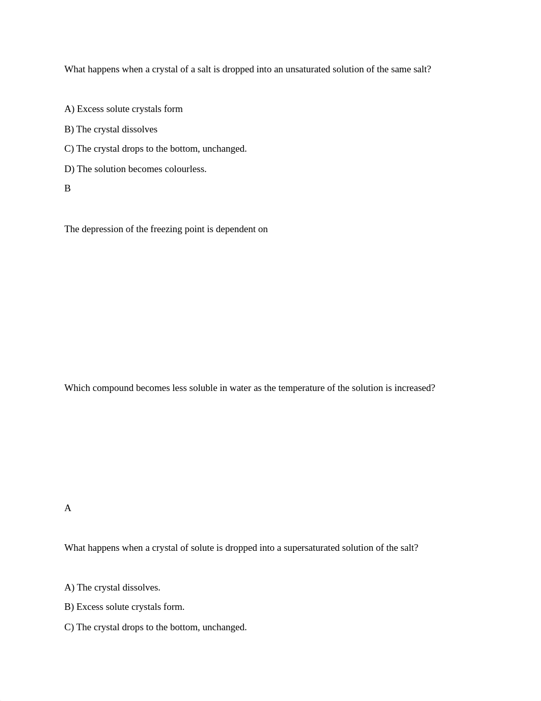 What happens when a crystal of a salt is dropped into an unsaturated solution of the same salt.docx_d1y2pm0kdtl_page1