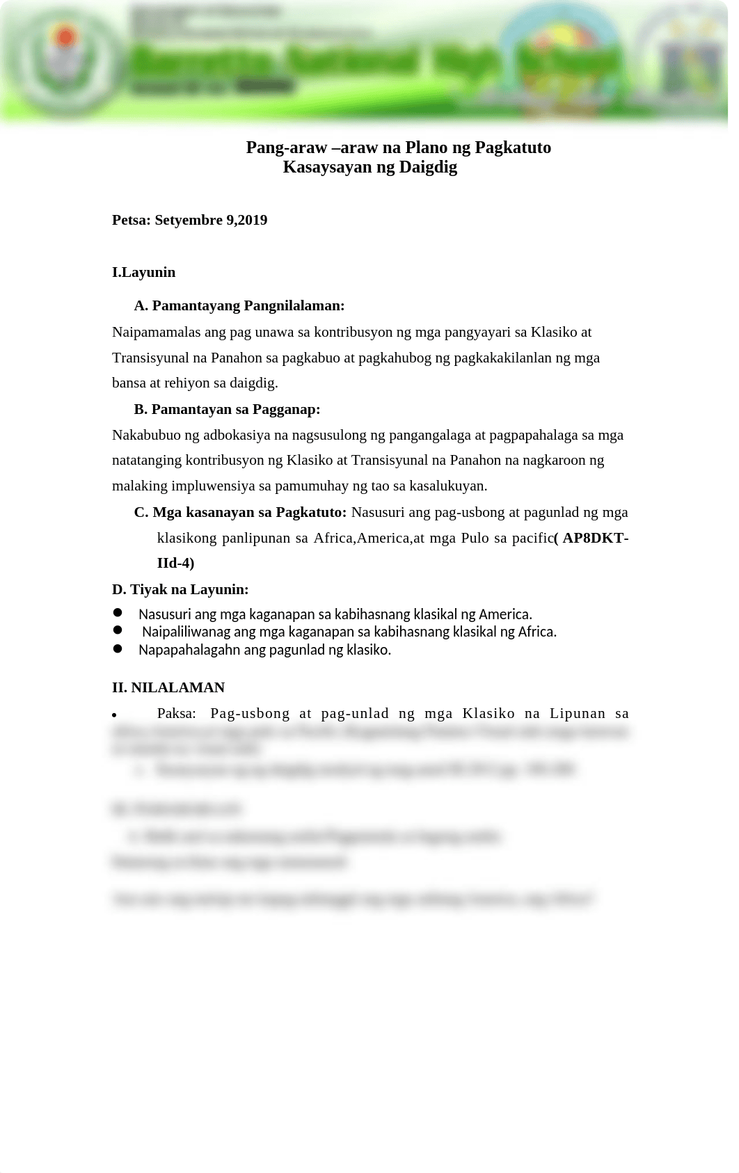 Lesson Plan  pag usbong at pag unlad ng mga America, Africa.docx_d1yduyn3rto_page1